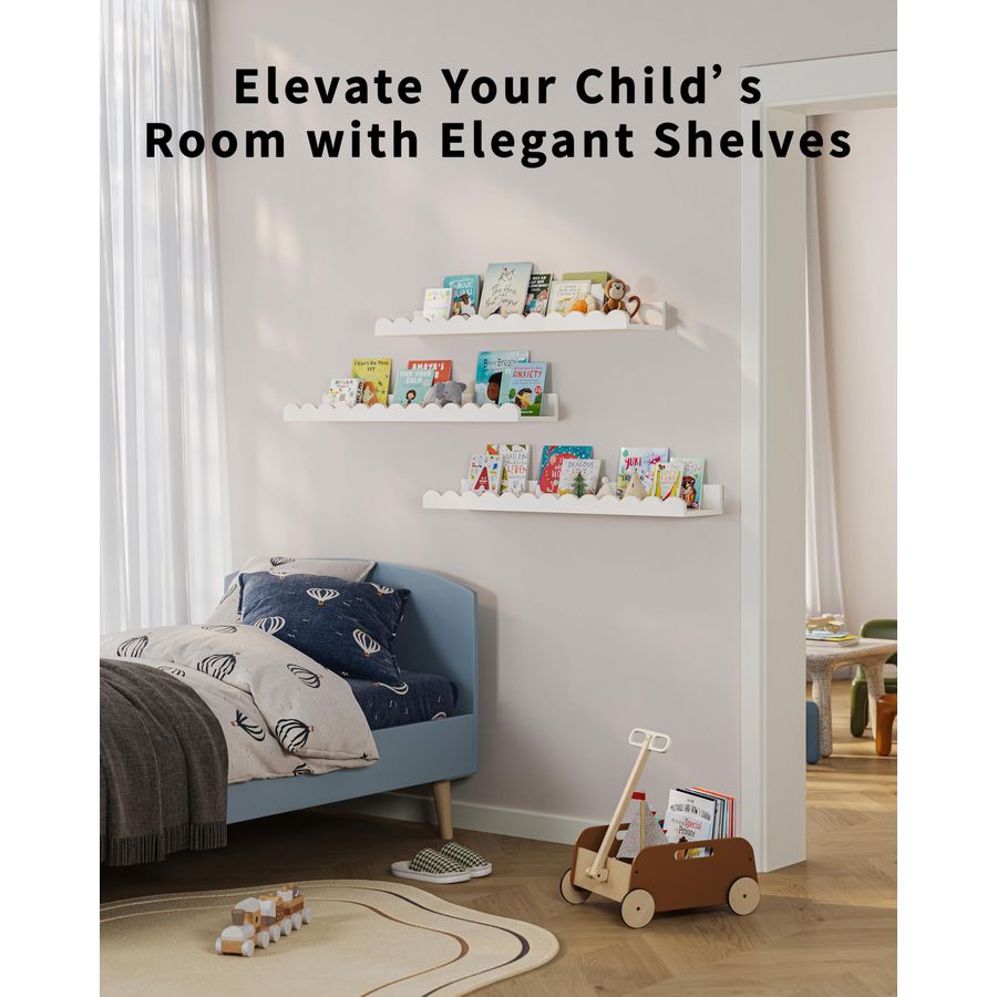 Book Shelves, Set of 3, Nurser - Baby Nursery Books recension och pris