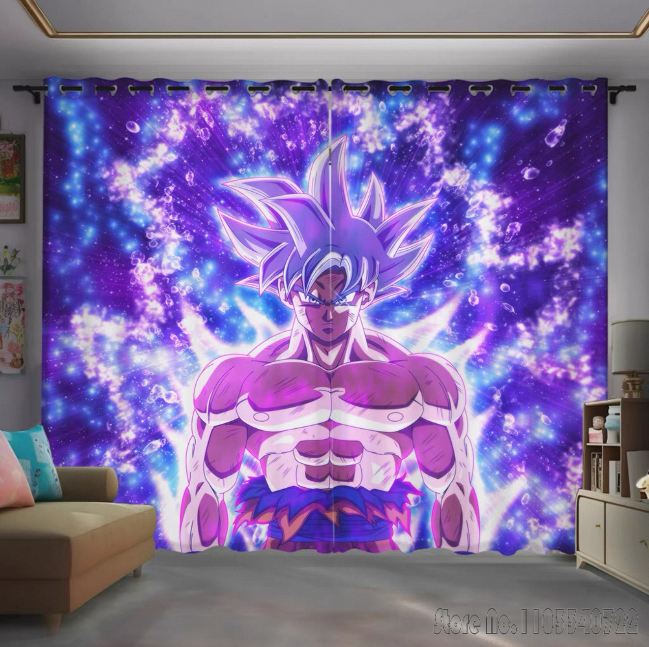 Hot Child Anime Dragon Ball Wu - Baby Nursery Blackout Curtains recension och pris