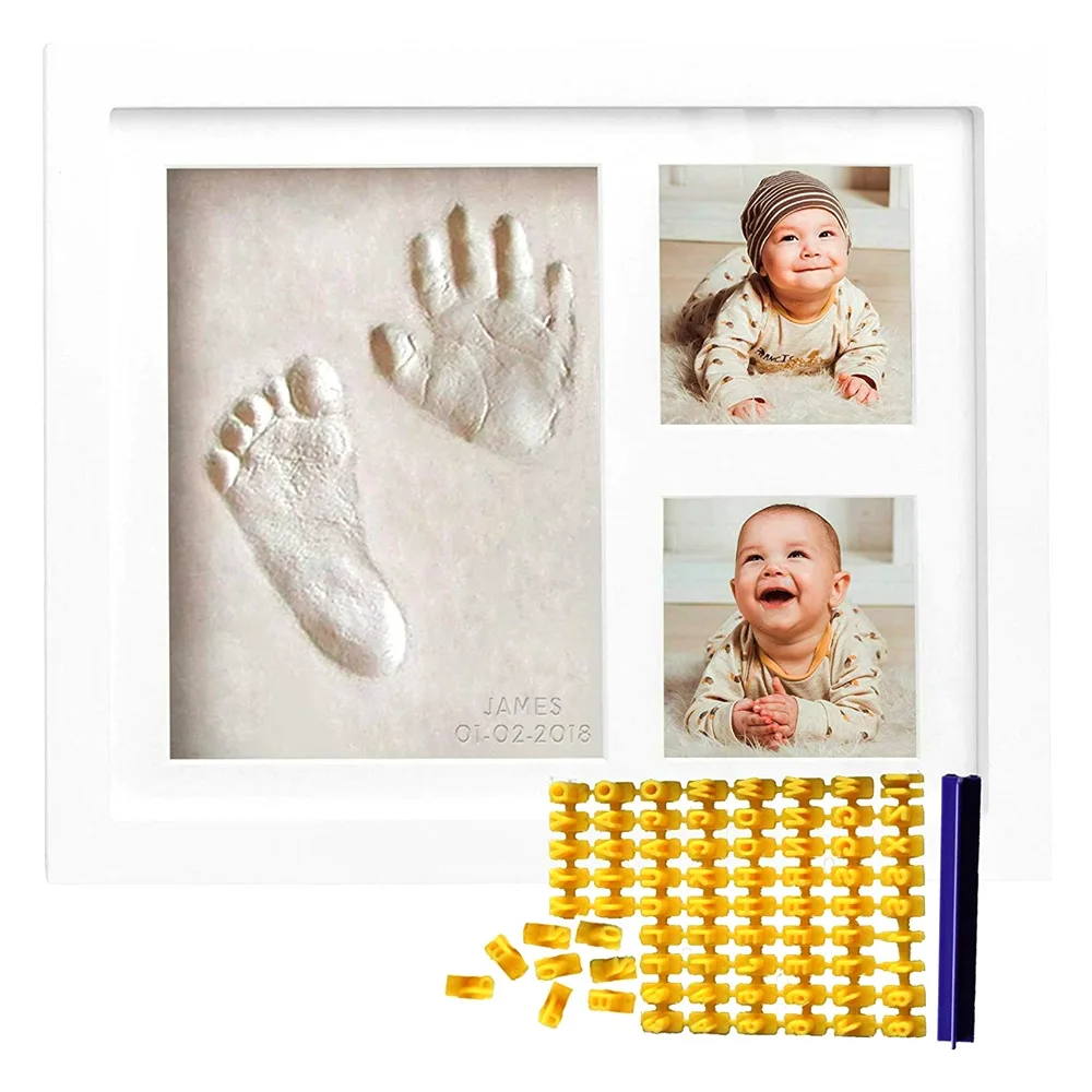 Baby Handprint and Footprint K - Baby Nursery Picture Frames recension och pris