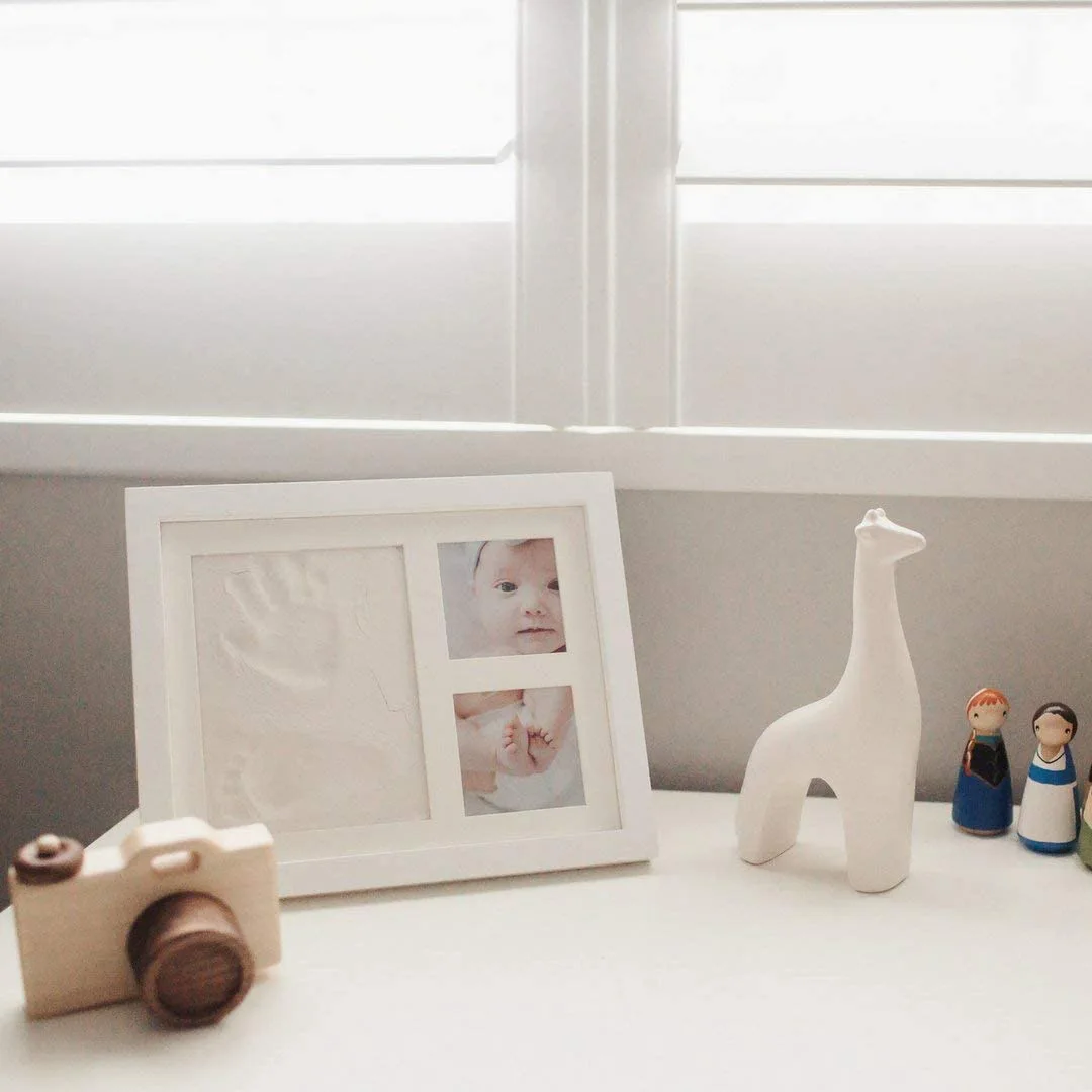 Baby Handprint and Footprint K - Baby Nursery Picture Frames recension och pris