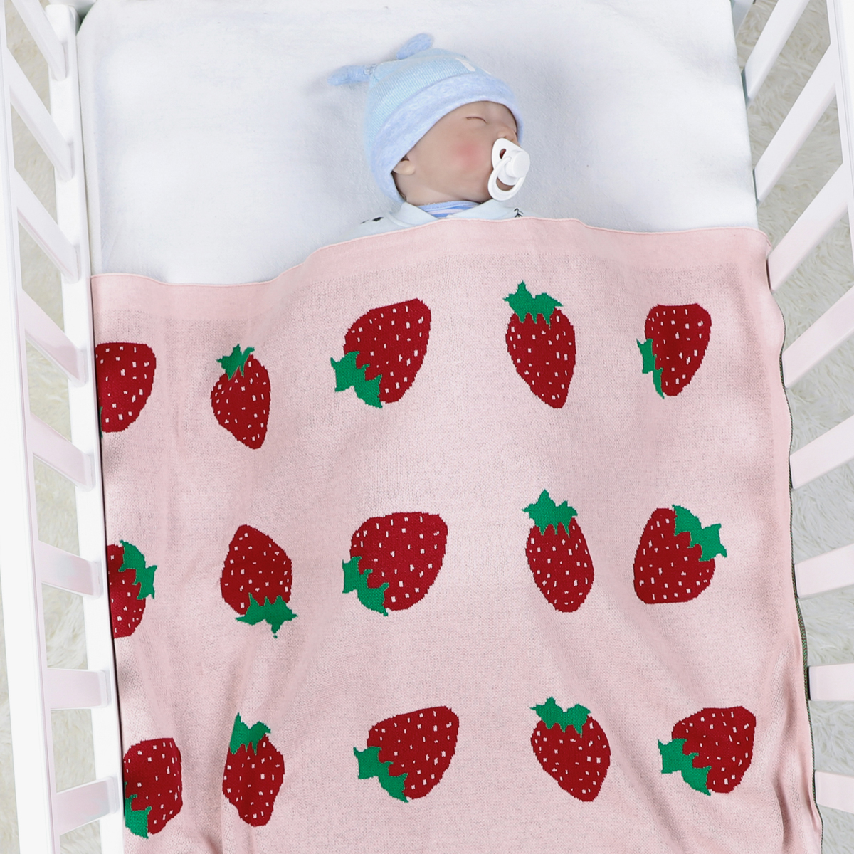 Baby Nursery Blanket 100% Cott - Baby Girl Nursery Quilt recension och pris