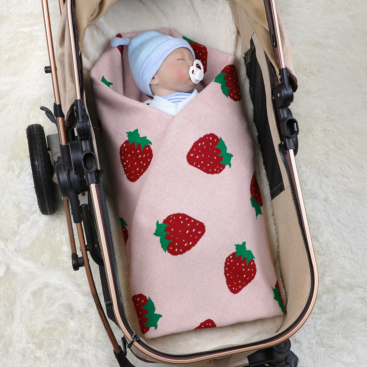 Baby Nursery Blanket 100% Cott - Baby Girl Nursery Quilt recension och pris