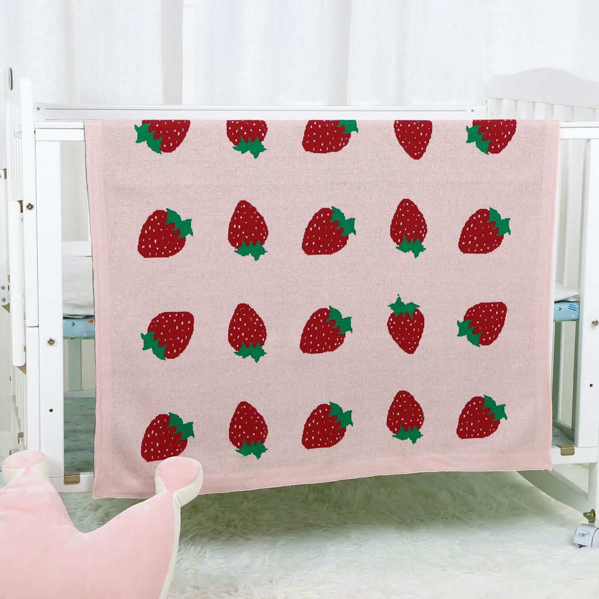 Baby Nursery Blanket 100% Cott - Baby Girl Nursery Quilt recension och pris
