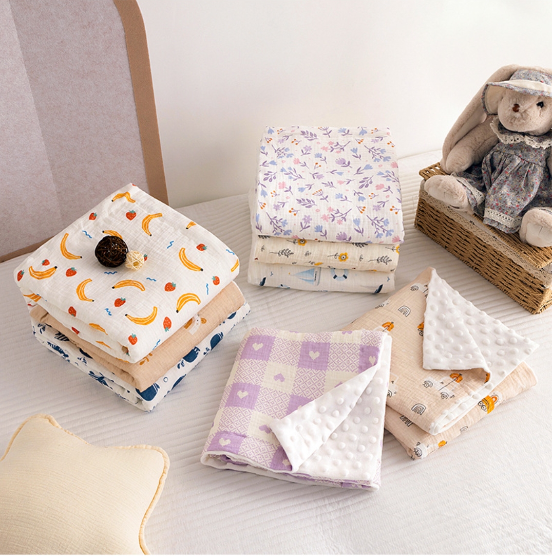Muslin Baby Swaddle Blanket Fo - Baby Girl Nursery Quilt recension och pris