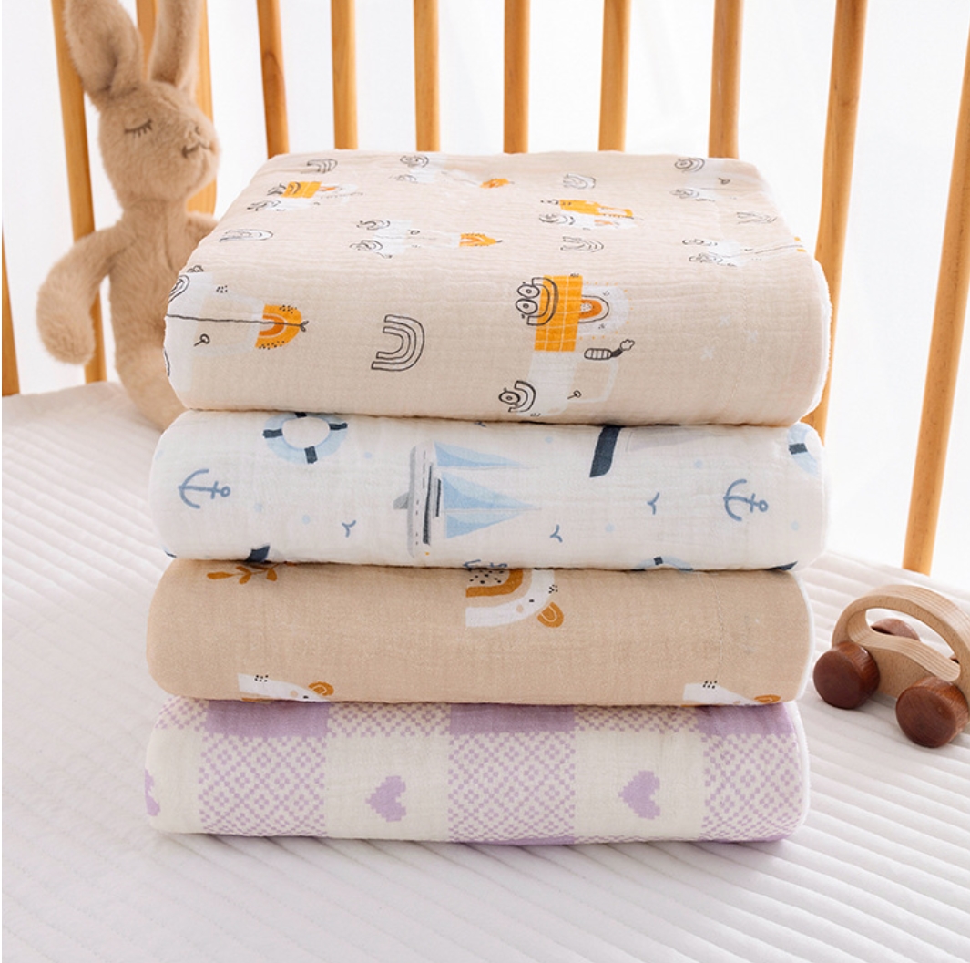 Muslin Baby Swaddle Blanket Fo - Baby Girl Nursery Quilt recension och pris