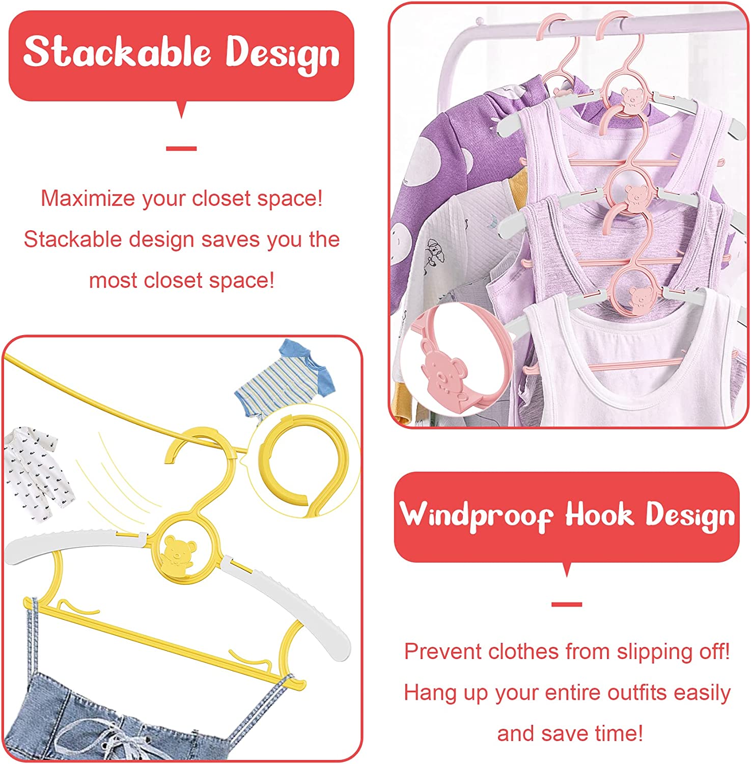 UNTIOR Non-slip Baby Clothes H - Baby Nursery Wardrobe recension och pris