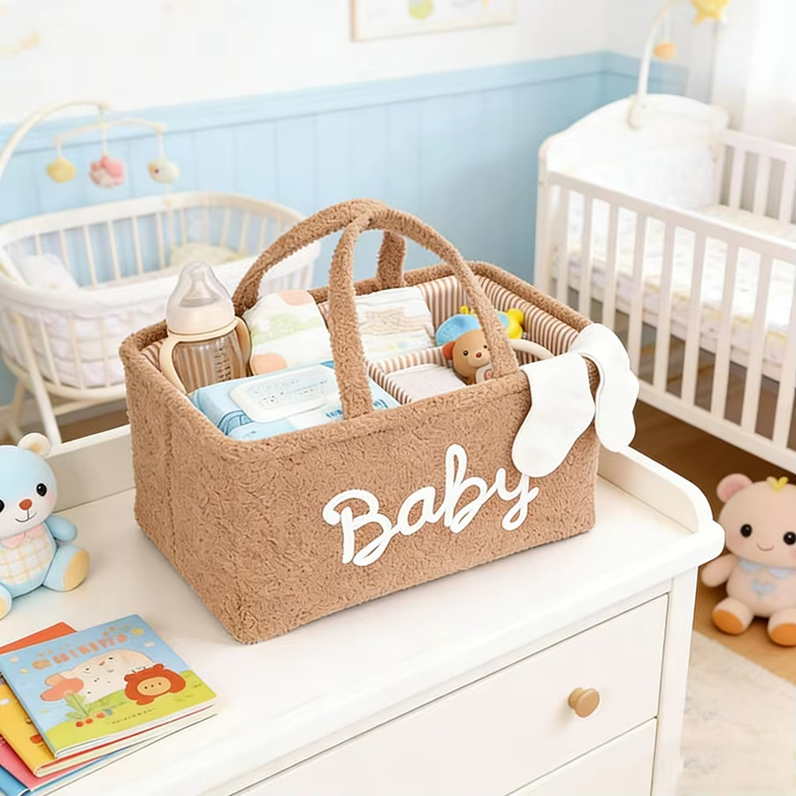 eddy Fleece Baby Diaper Caddy  - Baby Nursery Organization Ideas recension och pris