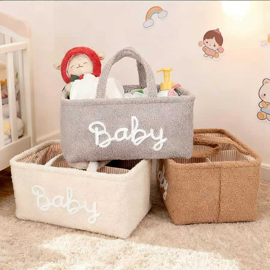 eddy Fleece Baby Diaper Caddy  - Baby Nursery Organization Ideas recension och pris