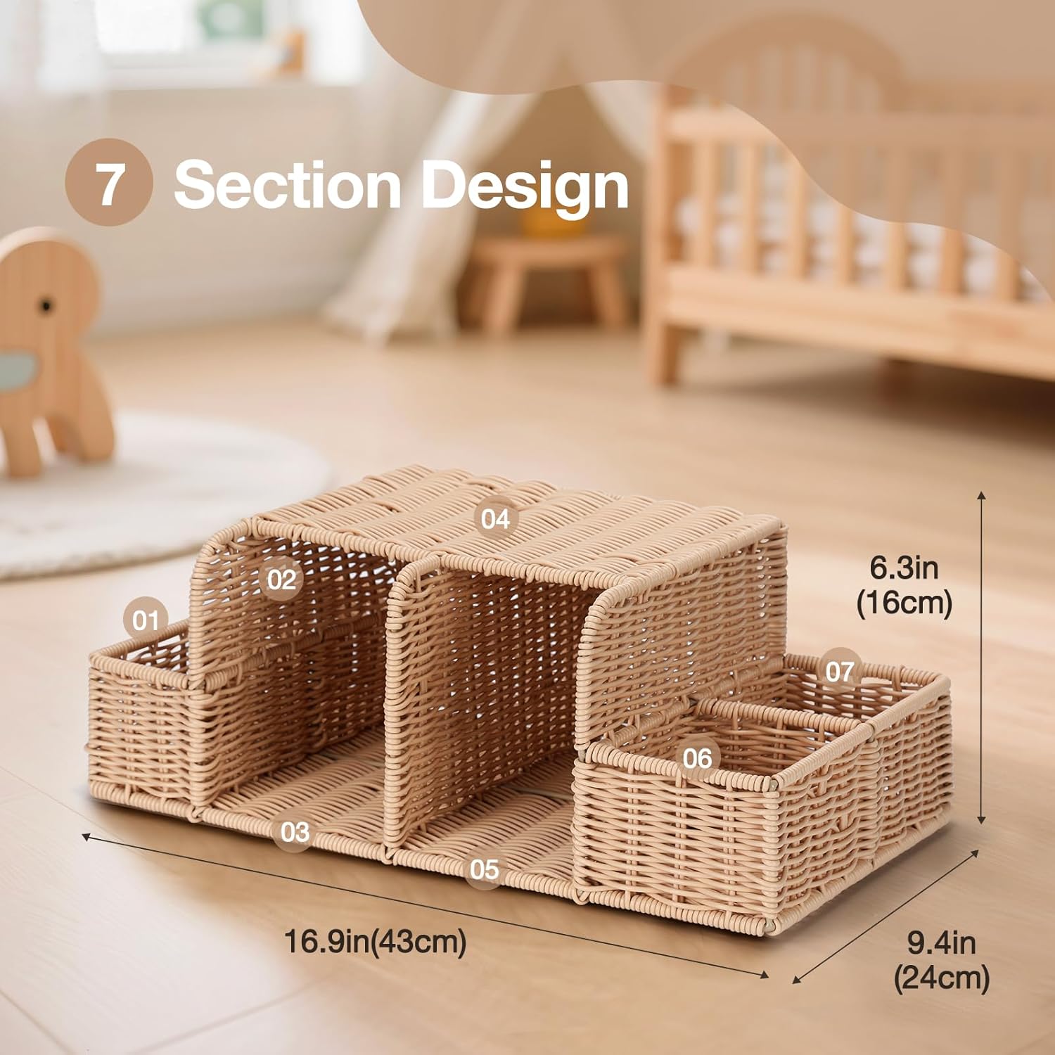 Diaper Caddy Organizer, Hand R - Baby Nursery Essentials recension och pris