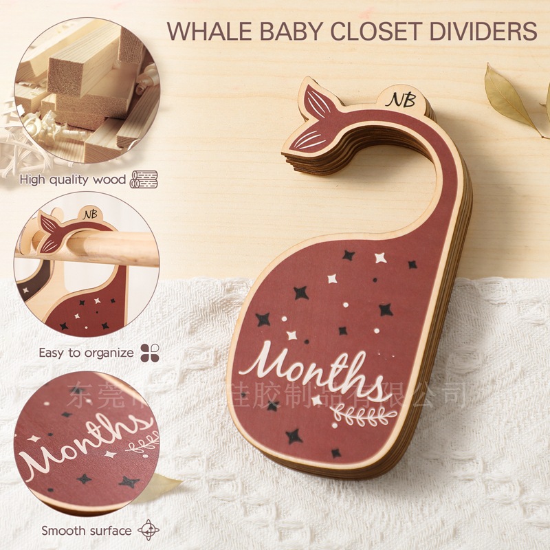 Wooden Baby Clothes Dividers W - Baby Nursery Wardrobe recension och pris