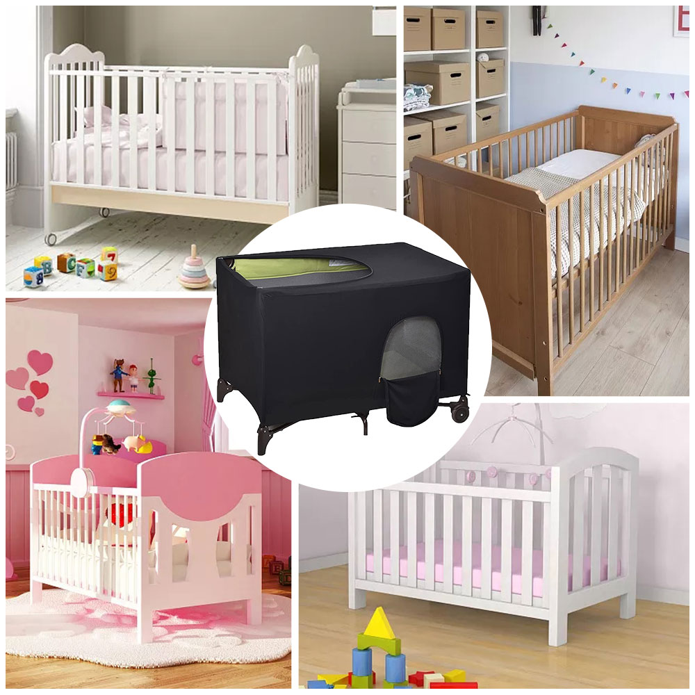 Blackout Crib Canopy Cover Str - Baby Nursery Blackout Curtains recension och pris