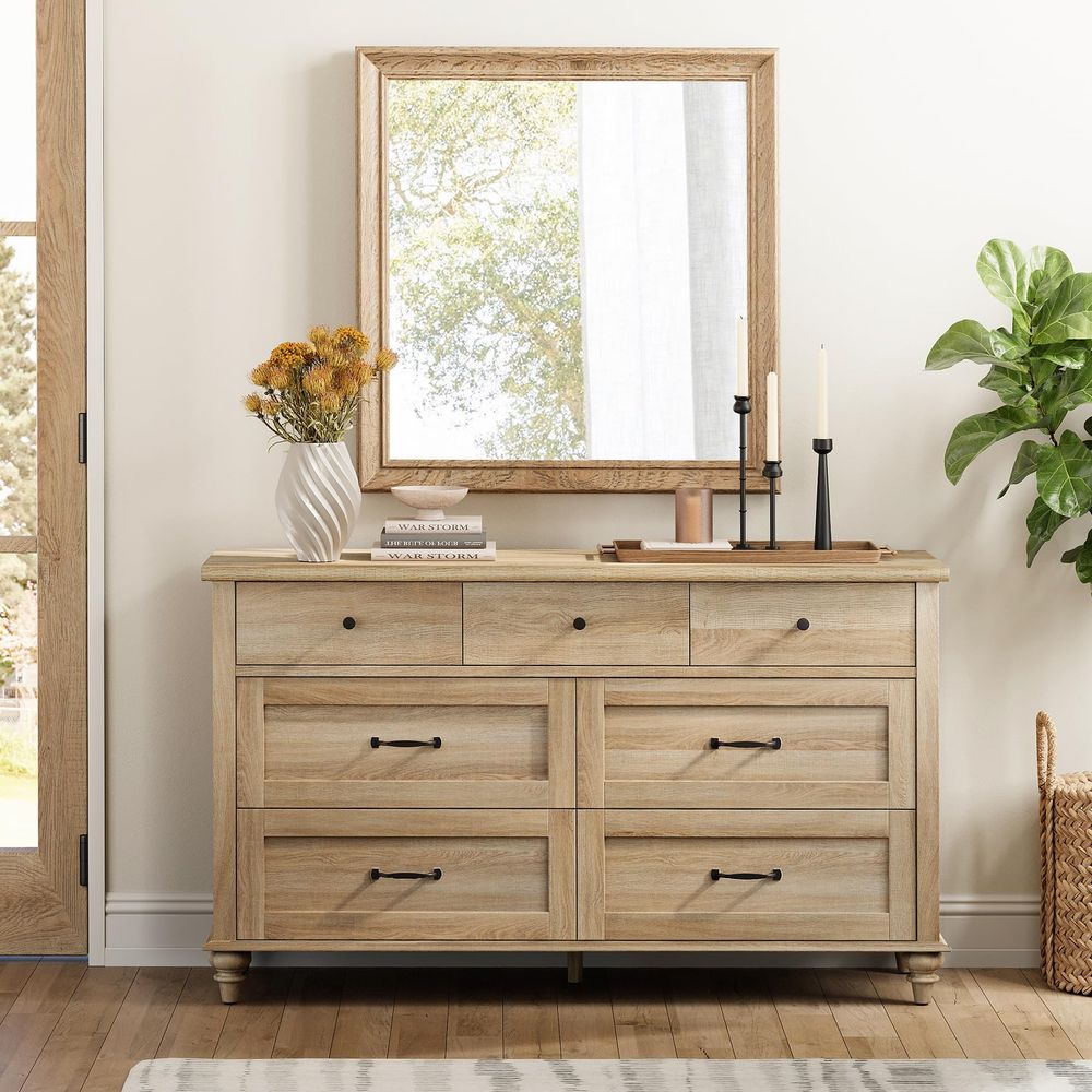 Wide Kids Dresser with 7 Drawe - Baby Nursery Chest Of Drawers recension och pris