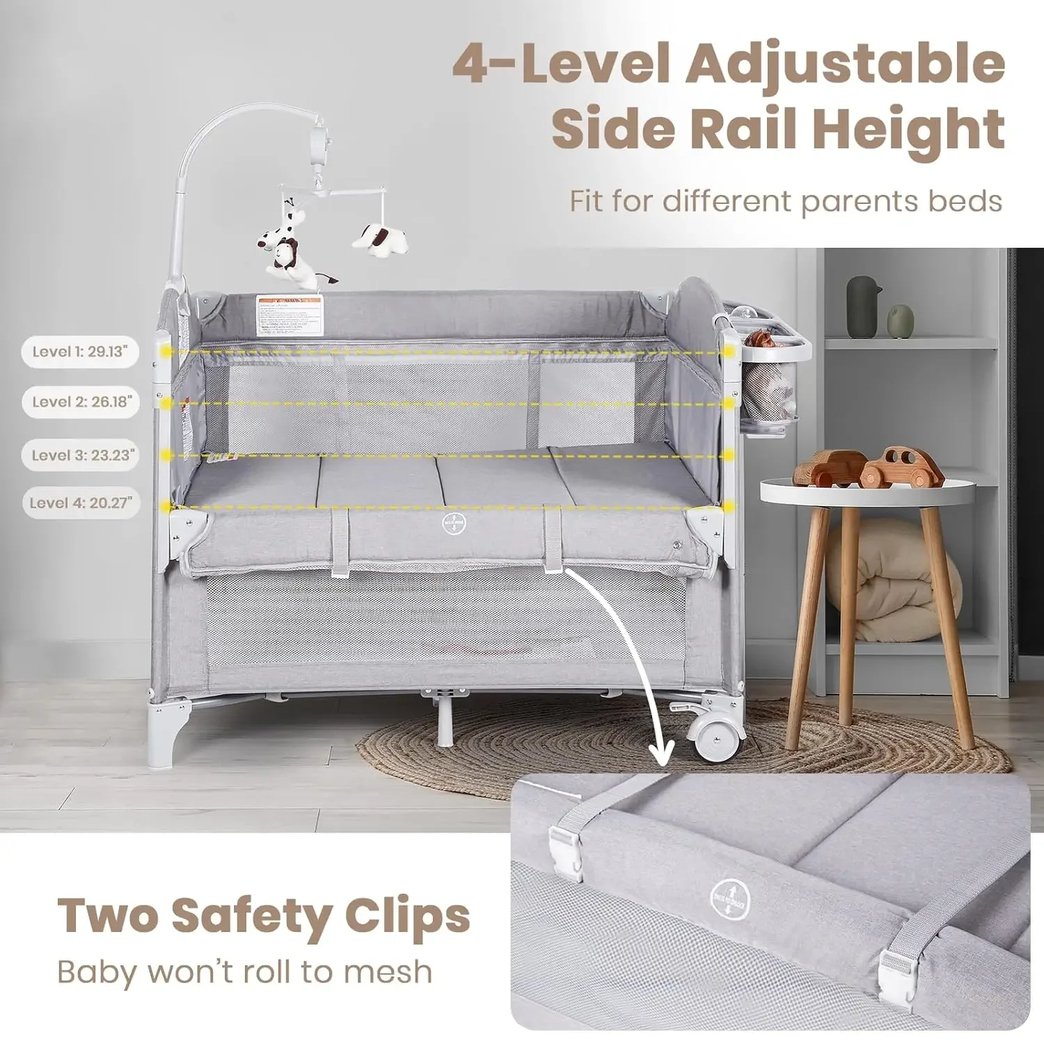 Baby Bassinets Bedside Sleeper - Bassinet Bedside Sleeper recension och pris