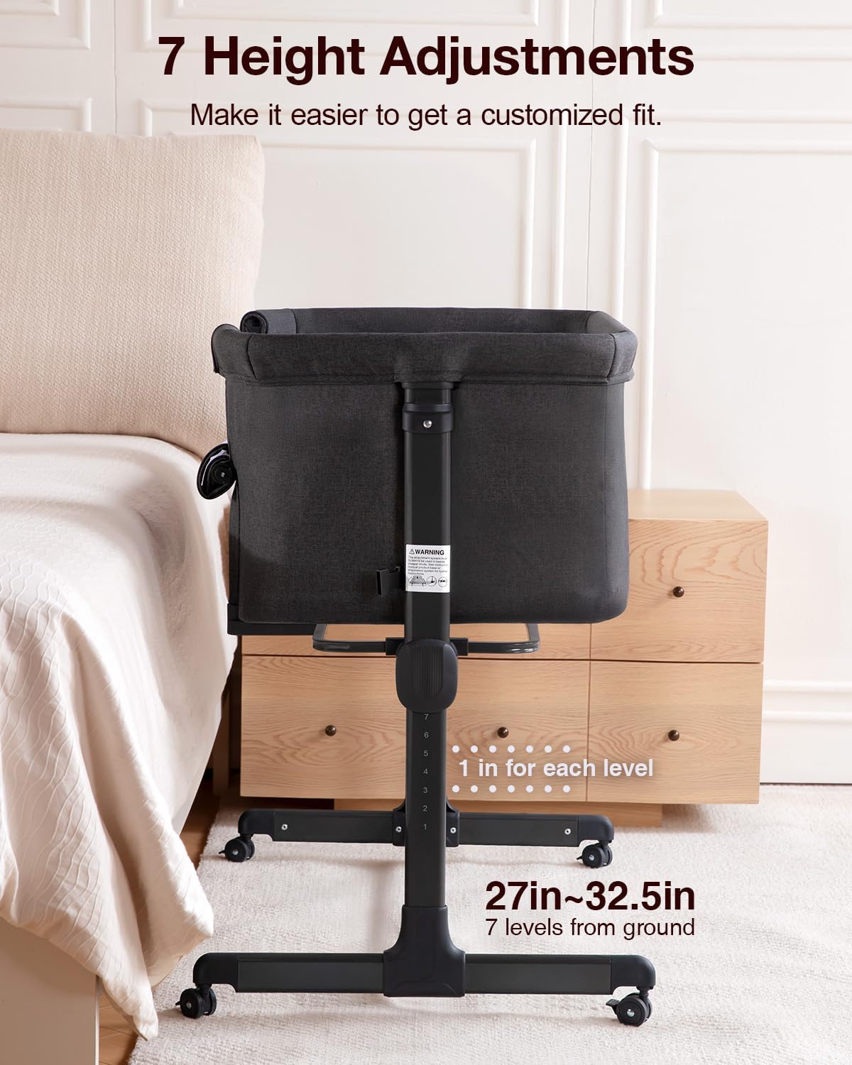 Baby Bassinet, 3 in 1 Bassinet - Bassinet Bedside Sleeper recension och pris