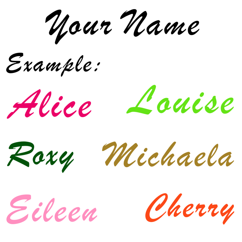 Custom Text Decal YOUR NAME Ca - Baby Nursery Labels recension och pris