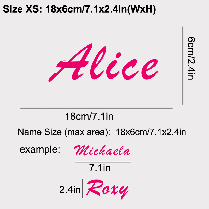 Custom Text Decal YOUR NAME Ca - Baby Nursery Labels recension och pris
