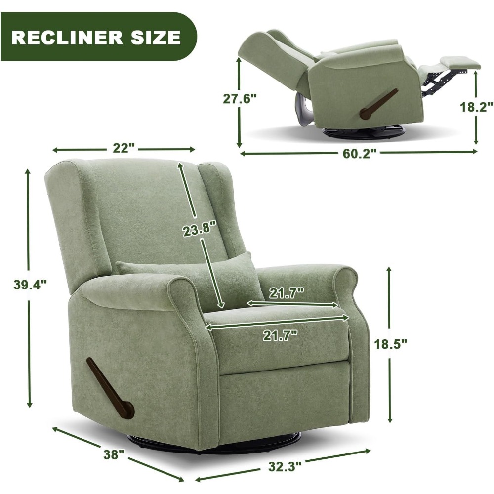 Nursery Swivel Glider Recliner - Rocking Chair Nursery recension och pris