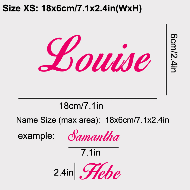 YOUR TEXT Vinyl Decal Sticker  - Baby Nursery Labels recension och pris