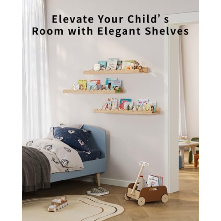 Nursery Book Shelves, Set of 3 - Baby Nursery Books recension och pris