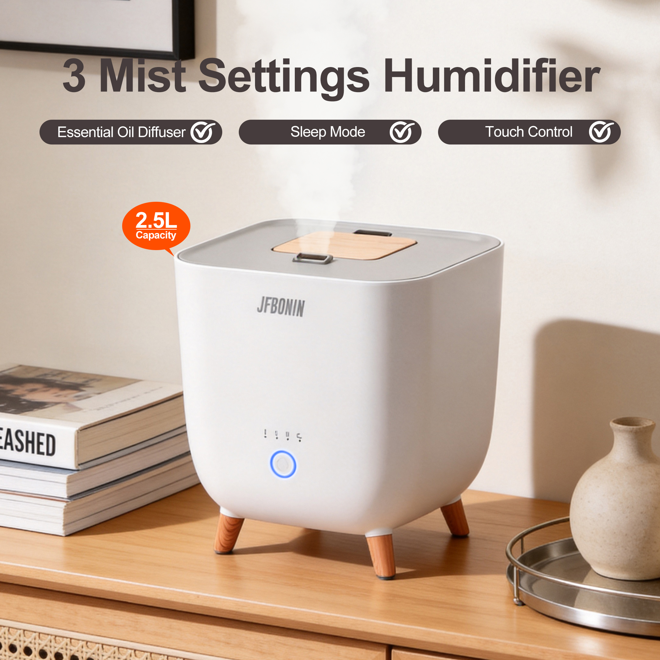 Smart Aromatherapy Humidifier, - Humidifier Nursery Quiet recension och pris
