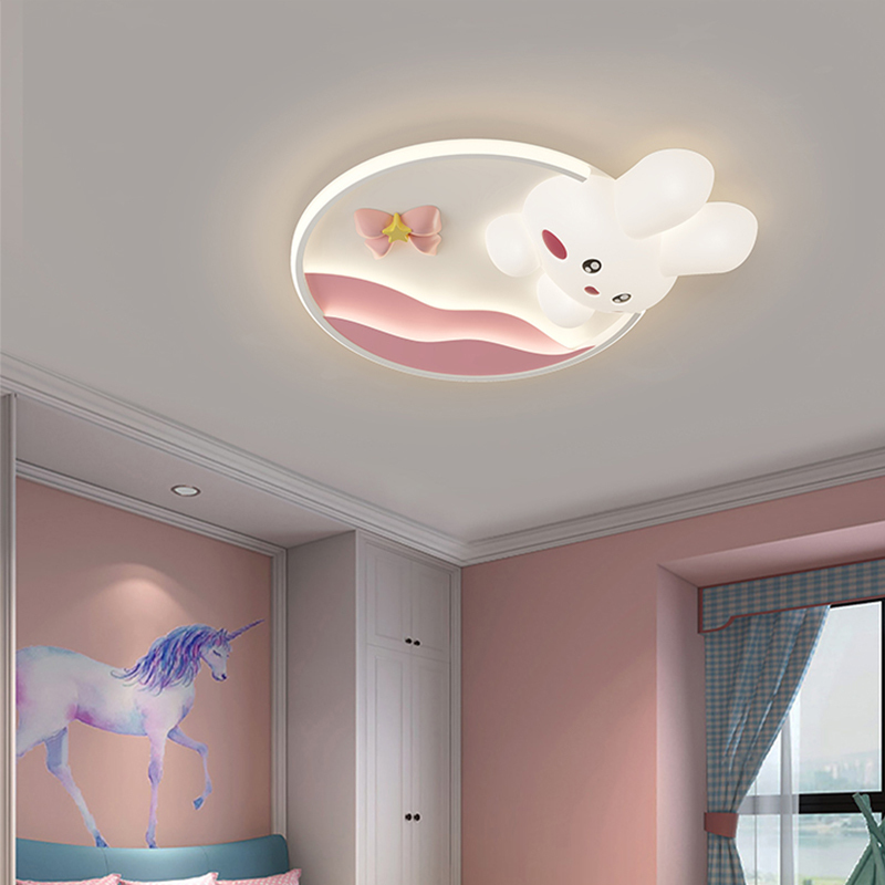 New 3D Rabbit Ceiling Lamp Car - Baby Nursery Ceiling Light recension och pris