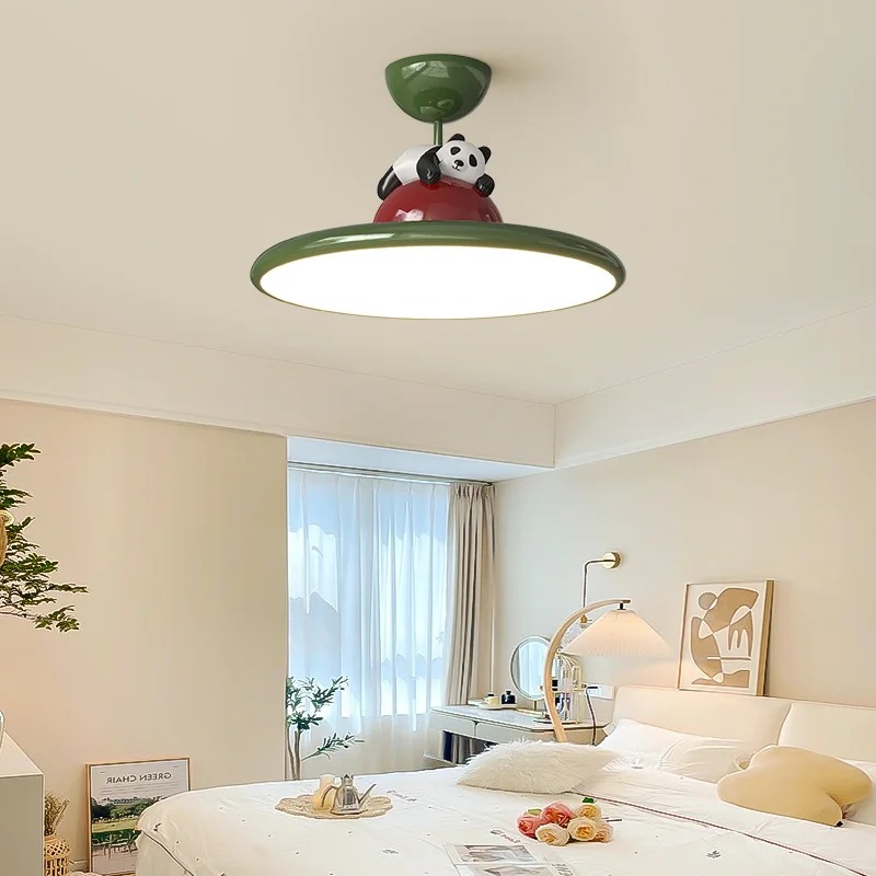 Cartoon Cream Style Panda LED  - Baby Nursery Ceiling Light recension och pris