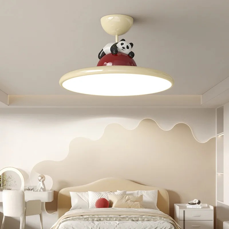 Cartoon Cream Style Panda LED  - Baby Nursery Ceiling Light recension och pris
