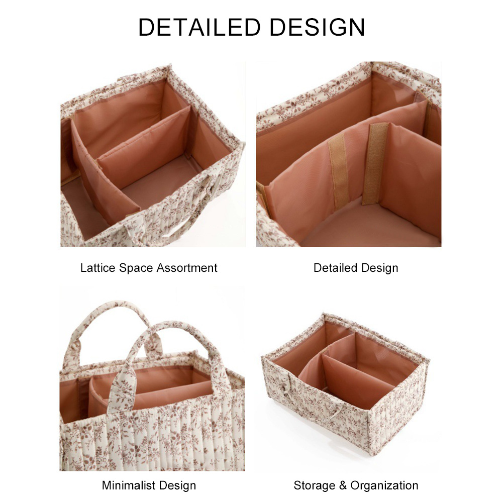 Floral Quilted Baby Diaper Cad - Baby Nursery Essentials recension och pris