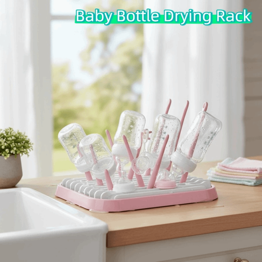 Foldable Baby Bottle Drying Ra - Baby Nursery Essentials recension och pris