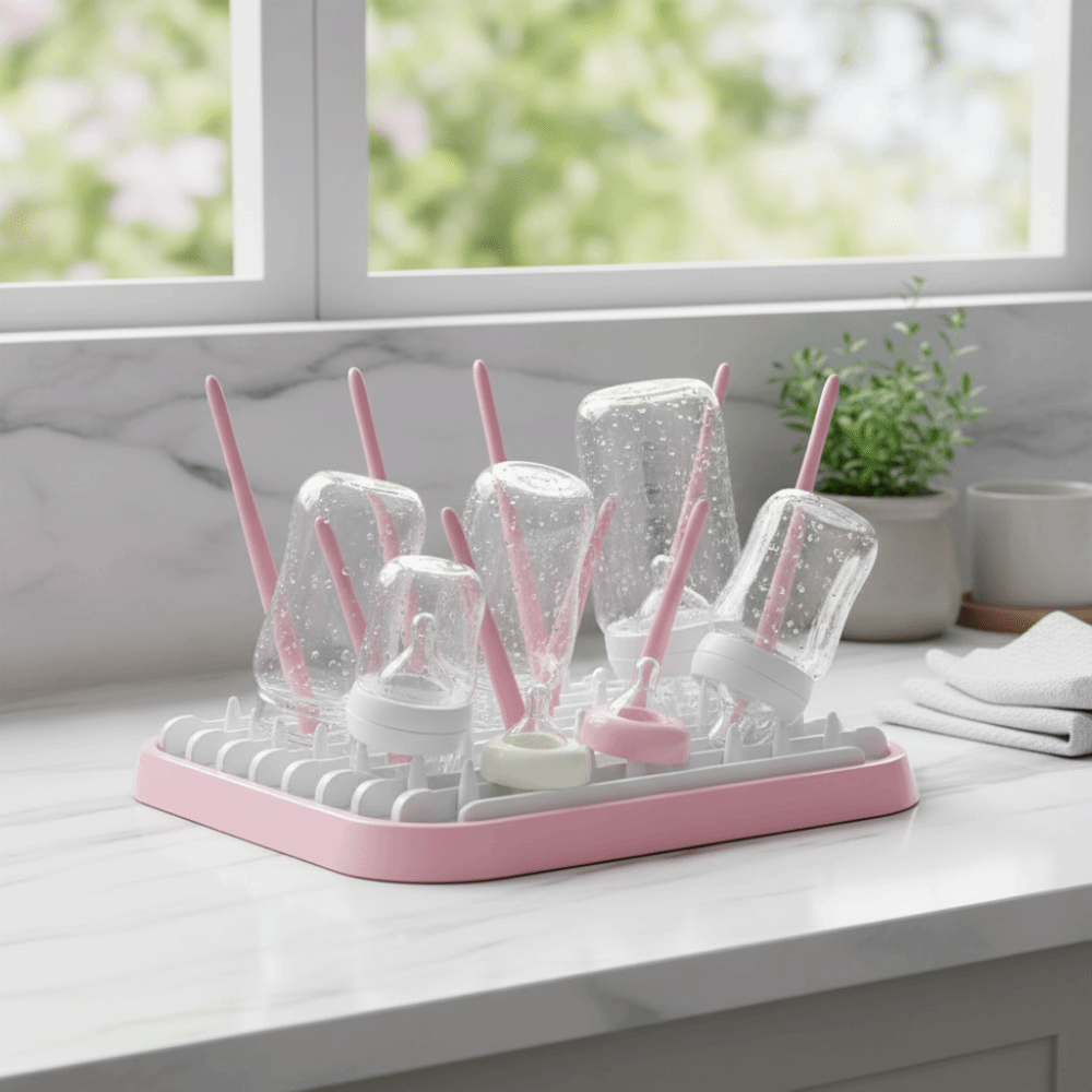 Foldable Baby Bottle Drying Ra - Baby Nursery Essentials recension och pris