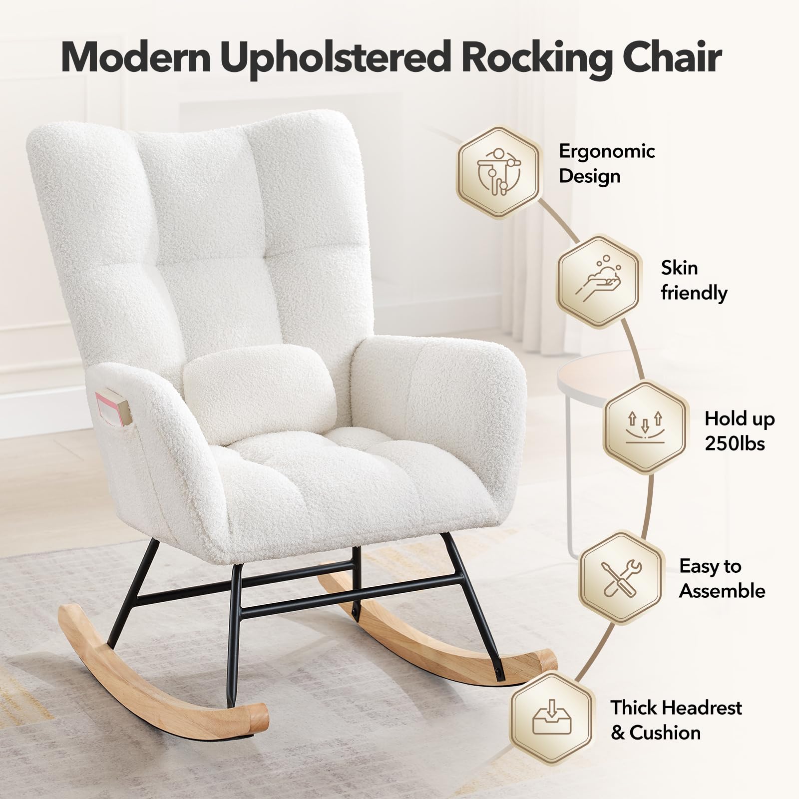 Nursery Rocking Chair Teddy Up - Rocking Chair Nursery recension och pris