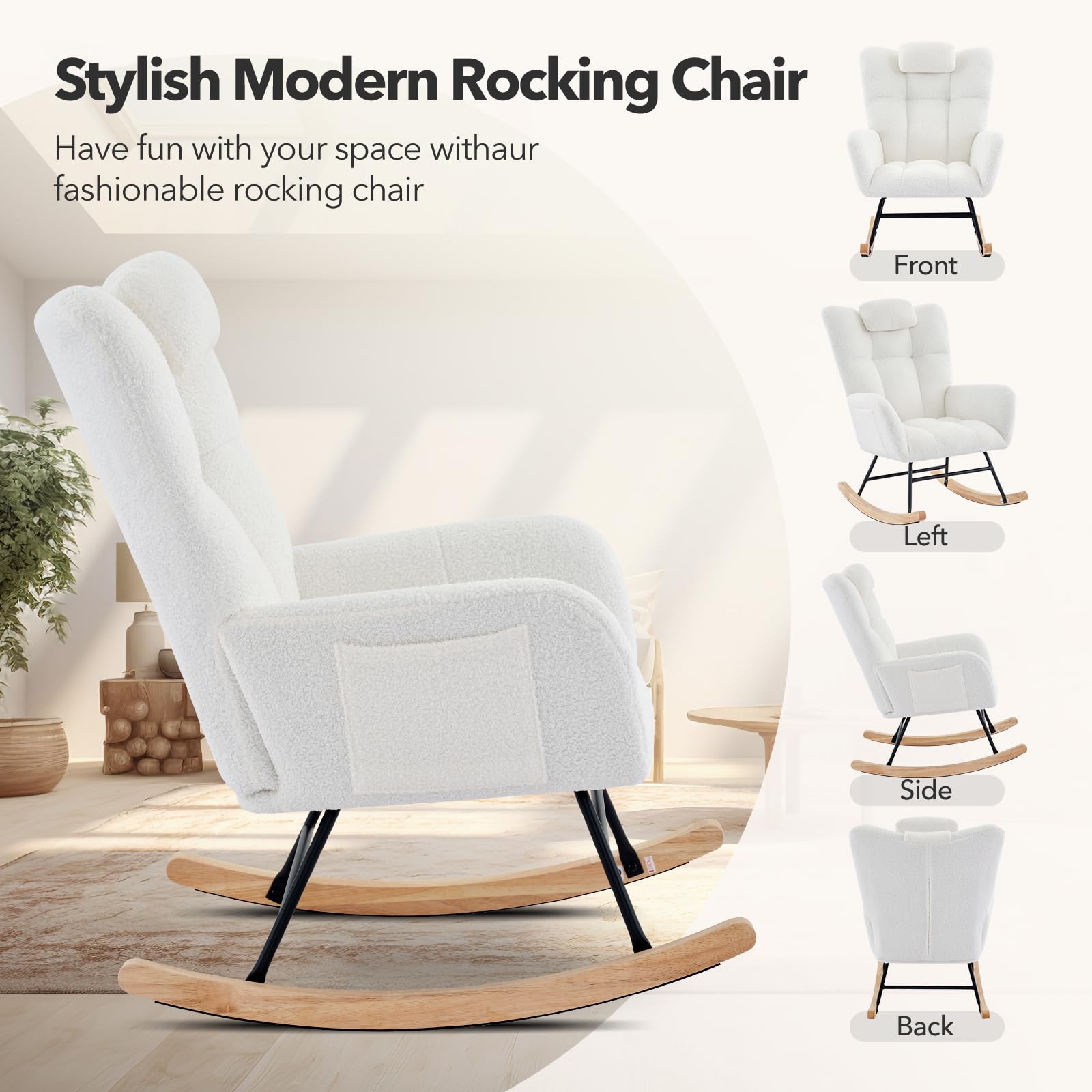 Nursery Rocking Chair Teddy Up - Rocking Chair Nursery recension och pris