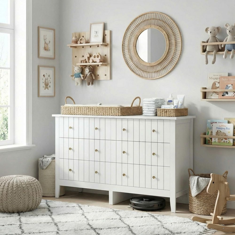 White Dresser, Chest of Drawer - Baby Nursery Chest Of Drawers recension och pris