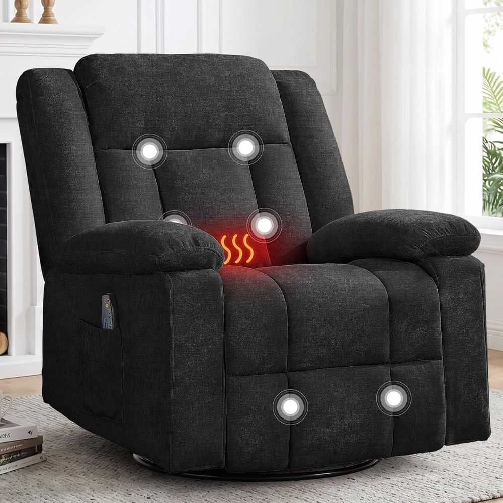 Luxury 360° Swivel Rocker Recl - Rocking Chair Nursery recension och pris