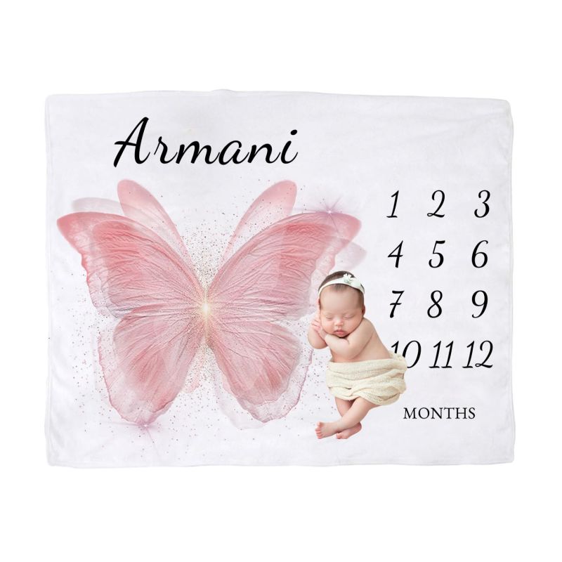 VIKAMA Pink Butterfly Baby Mil - Baby Nursery Unisex recension och pris