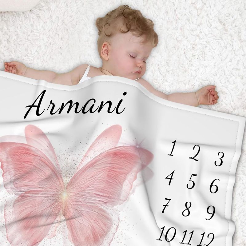 VIKAMA Pink Butterfly Baby Mil - Baby Nursery Unisex recension och pris