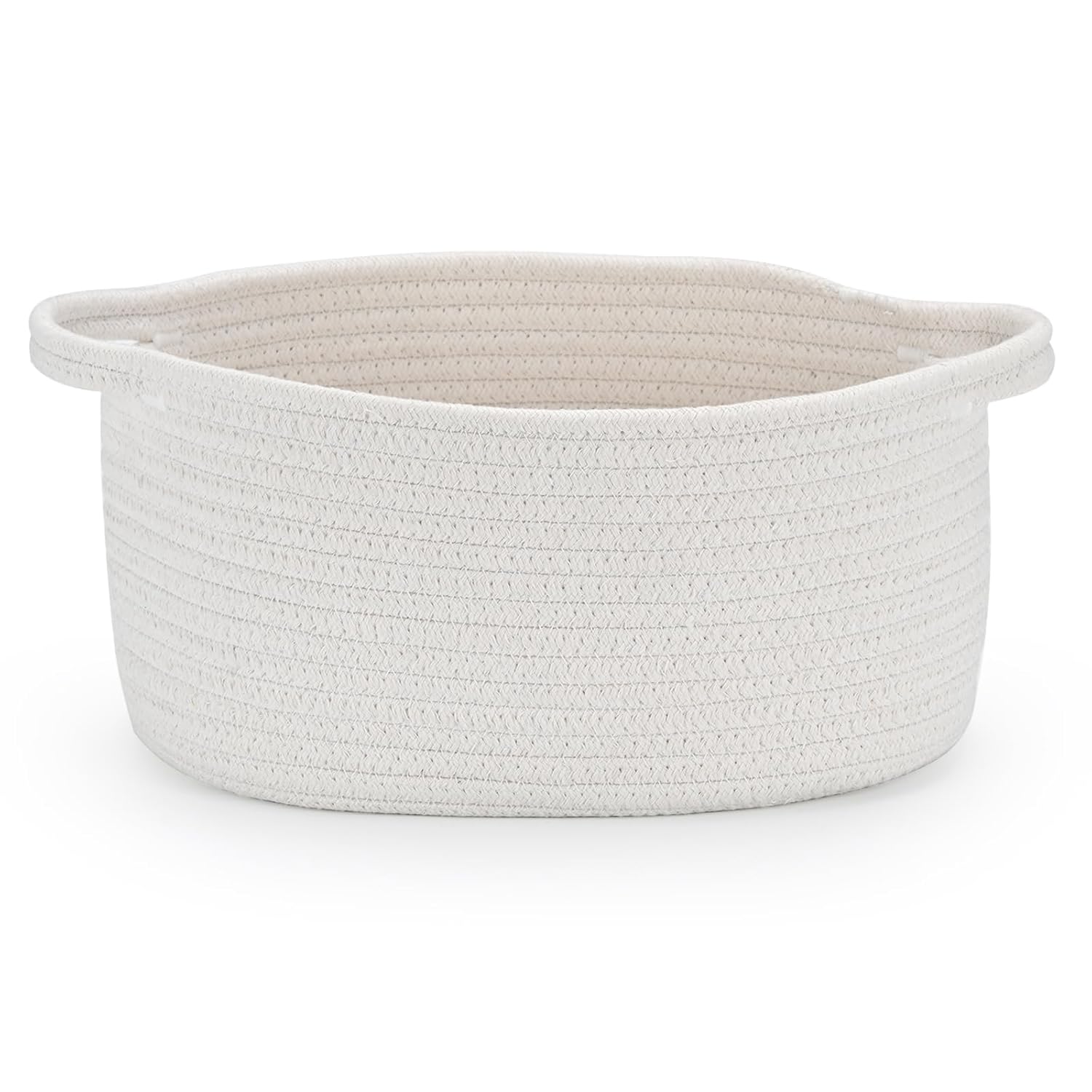 Medium Woven Cotton Rope Baske - Baby Nursery Handles recension och pris