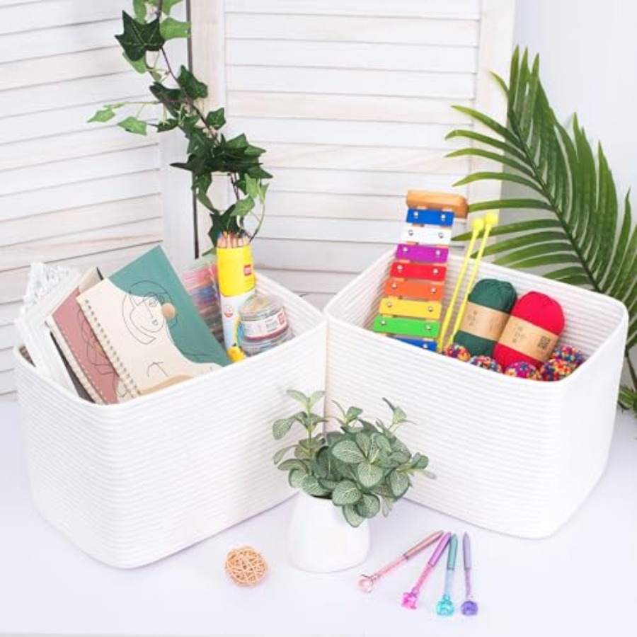 3-Pack Storage Baskets for She - Baby Nursery Books recension och pris