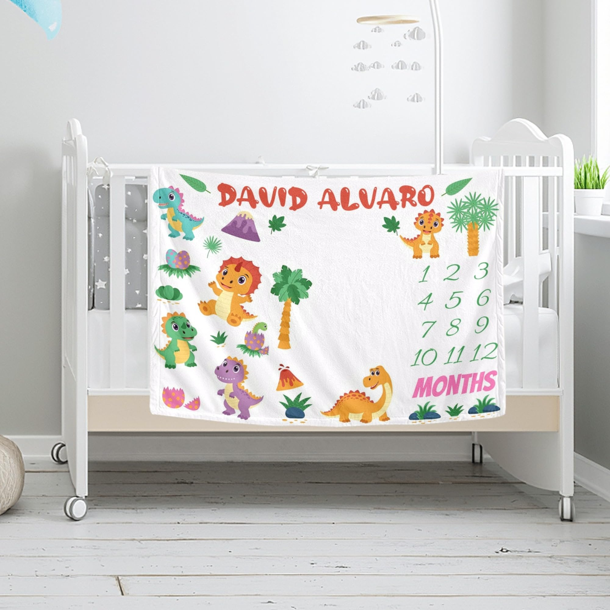 VIKAMA Dinosaur Themed Baby Mi - Baby Nursery Unisex recension och pris