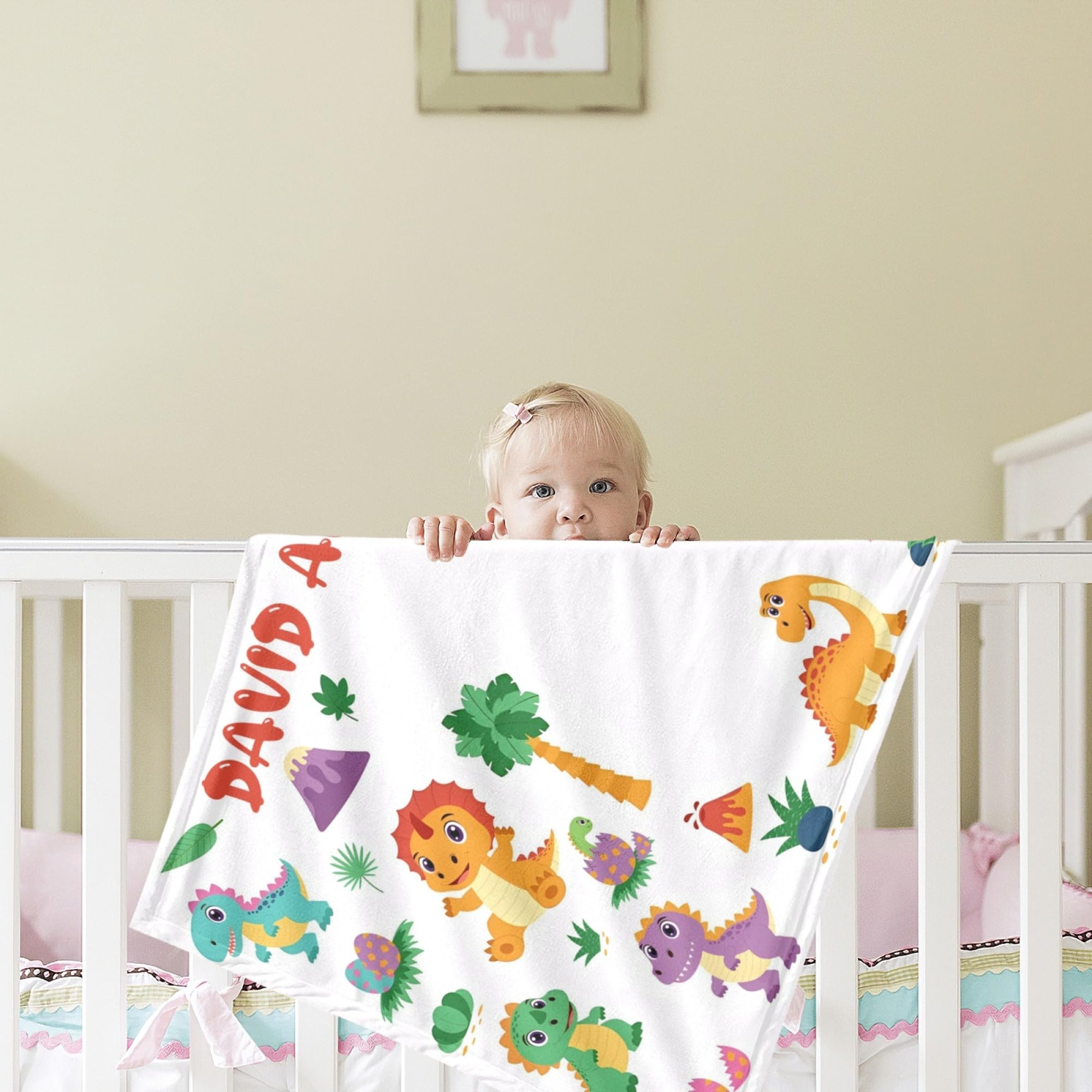 VIKAMA Dinosaur Themed Baby Mi - Baby Nursery Unisex recension och pris