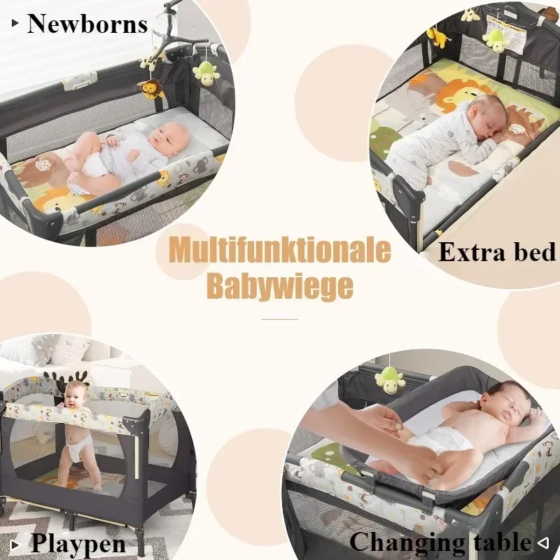 4-in-1 Pack and Play Baby Beds - Bassinet Bedside Sleeper recension och pris
