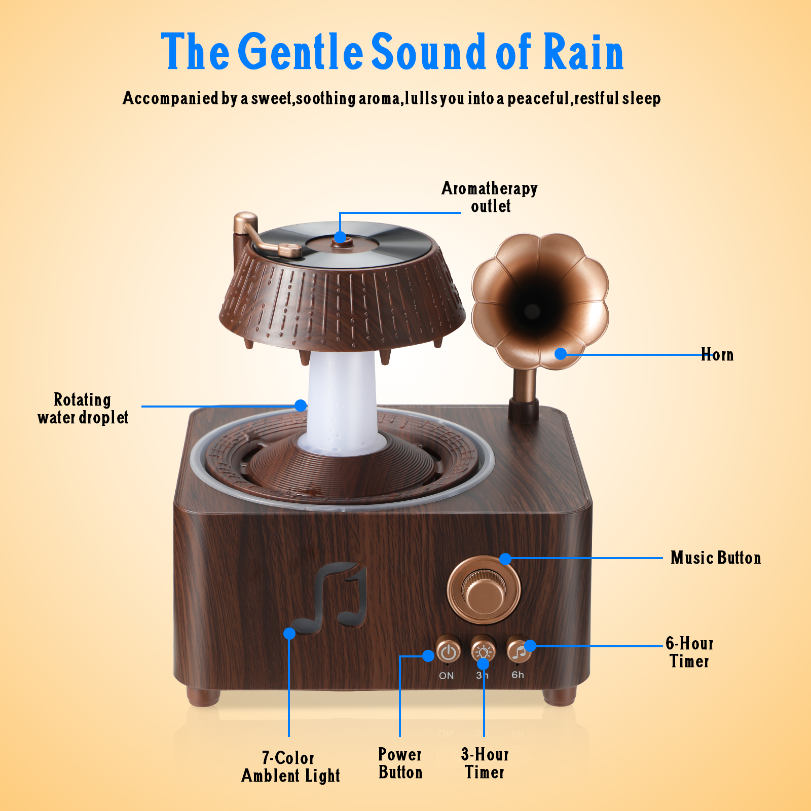 Vintage Essential Oil Diffuser - Humidifier Nursery Quiet recension och pris