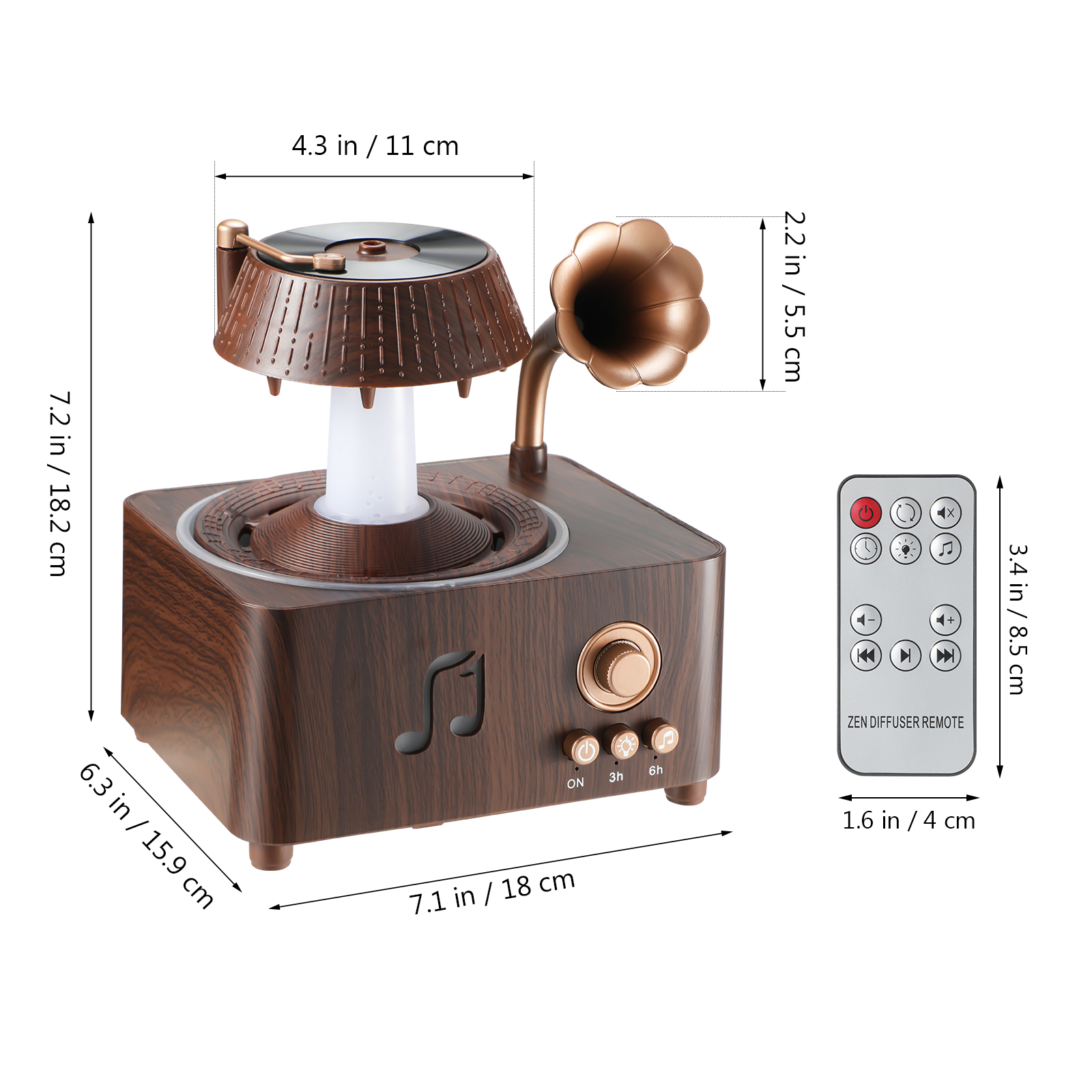 Vintage Essential Oil Diffuser - Humidifier Nursery Quiet recension och pris