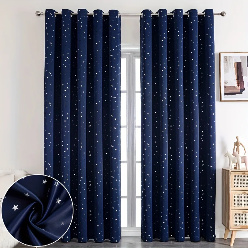 Kids Curtains Blackout With St - Baby Nursery Blackout Curtains recension och pris