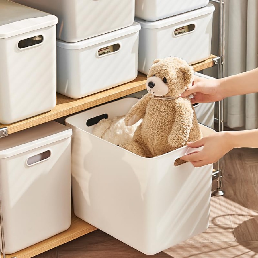 4 pack large plastic storage b - Baby Nursery Handles recension och pris