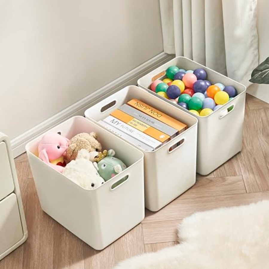 4 pack large plastic storage b - Baby Nursery Handles recension och pris