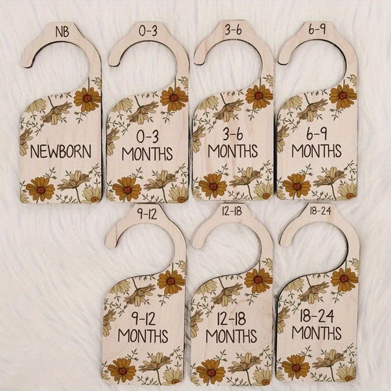 7pcs Vintage Daisy Baby Wood C - Baby Nursery Wardrobe recension och pris