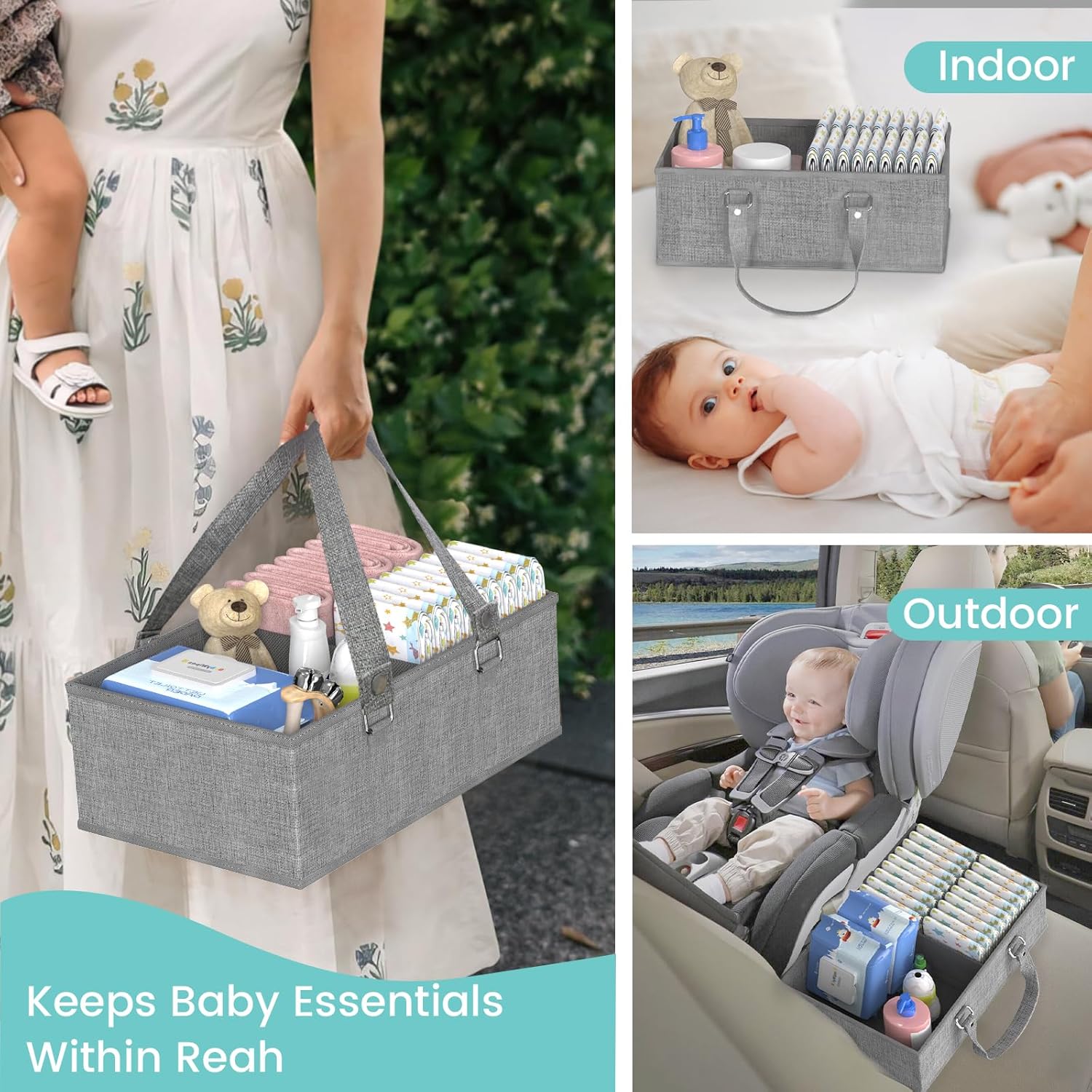 2IN1 Baby Diaper Caddy Organiz - Baby Nursery Essentials recension och pris