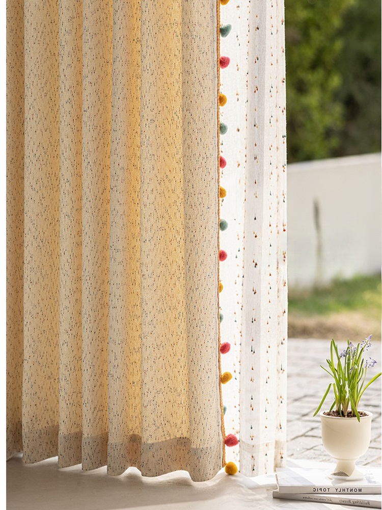 Colorful Lace Bean Curtains Bo - Baby Nursery Blackout Curtains recension och pris