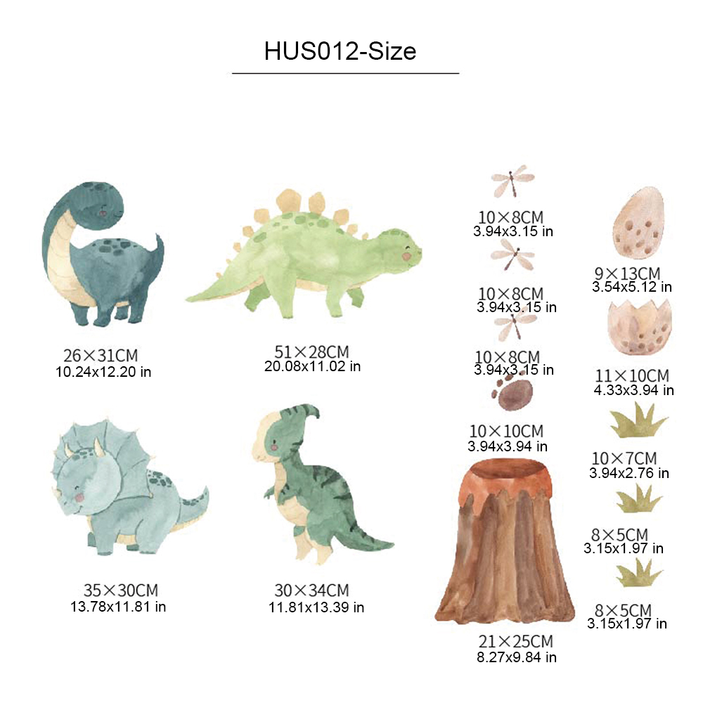 Dinosaur Wall Decals, Dino Alp - Baby Nursery Labels recension och pris